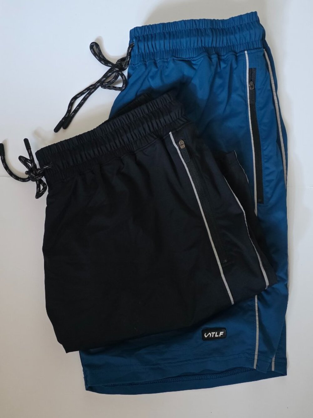 TLF Men's Lot of 2 Athletic Shorts 25052 Large - Blue & Black